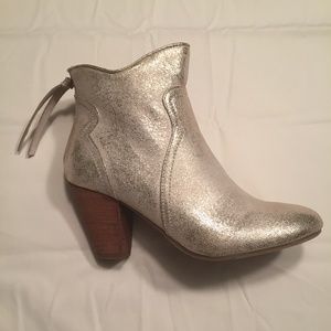 Metallic Gold Ankle Boots 6.5 by Report New in Box